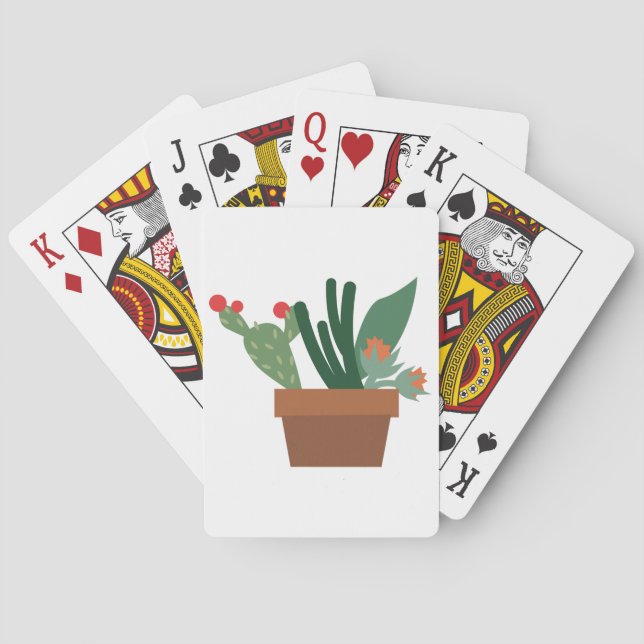 Baraja De Cartas Plantas del cactus (Reverso)