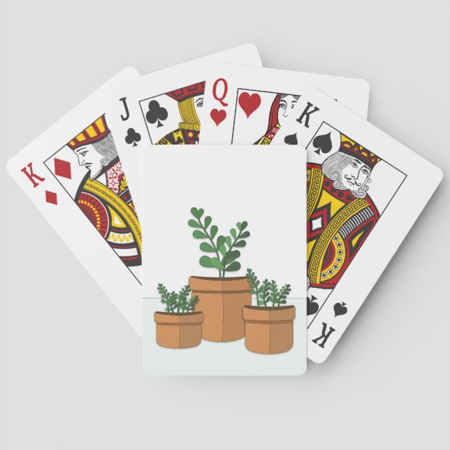 Baraja De Cartas Plantas Potadas (Reverso)