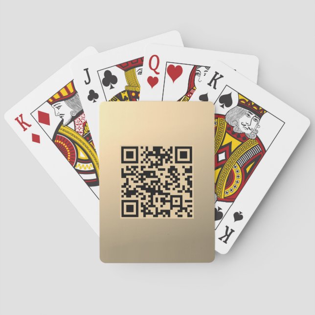 Baraja De Cartas Plantilla de código QR editable instantáneamente | (Reverso)