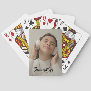 Baraja De Cartas Plantilla de foto y nombre personalizada