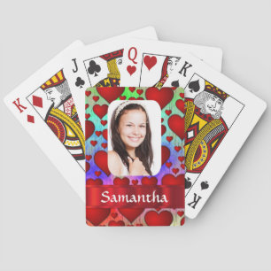 Baraja De Cartas Plantilla de fotografía personalizada de patrón de