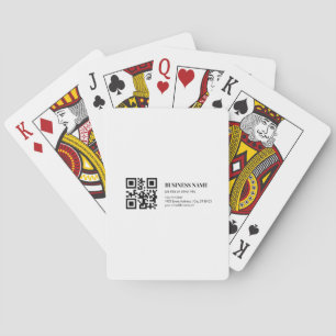 Baraja De Cartas Plantilla de nombre de negocio de código QR person