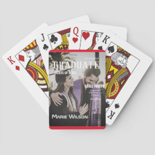 Baraja De Cartas plantilla de portada de revista minimalista simple