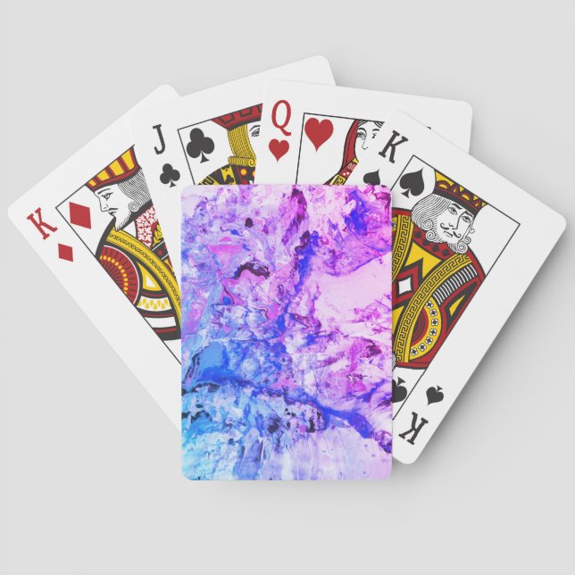 Baraja De Cartas Plantilla de resumen moderno púrpura rosada púrpur (Reverso)