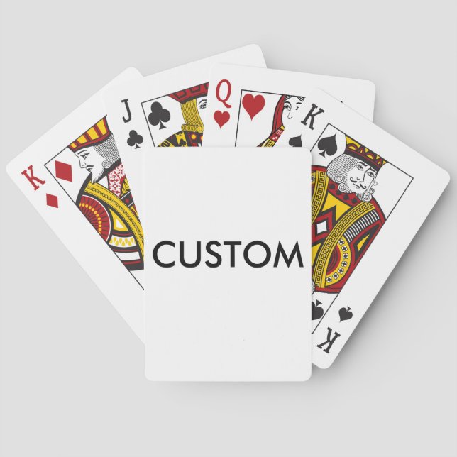 Baraja De Cartas Plantilla en blanco personalizada personalizado de (Reverso)