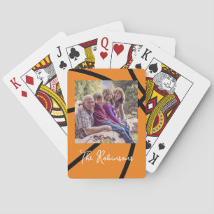 Baraja De Cartas Plantilla fotográfica moderna personalizada para