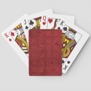 Baraja De Cartas Plantilla Roja Zazzle_Growshop.