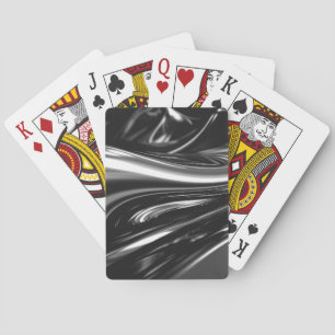 Baraja De Cartas Plata Fluyente Metálica