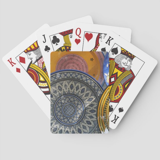 Baraja De Cartas Platos de cerámica (Reverso)