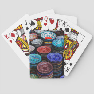 Baraja De Cartas Platos Marroquíes En El Mercado