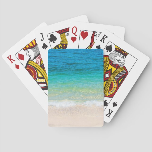 Baraja De Cartas Playa agradable (Reverso)