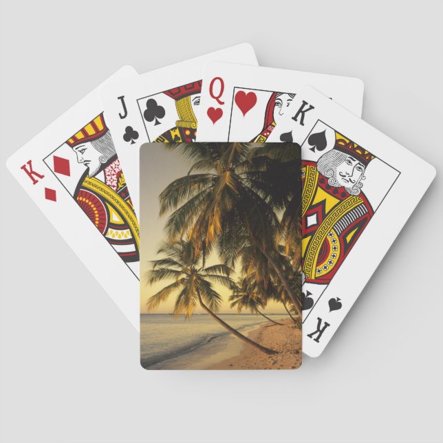 Baraja De Cartas Playa al atardecer, Trinidad (Reverso)