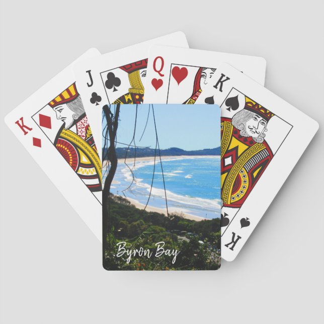Baraja De Cartas playa de byron bay (Reverso)