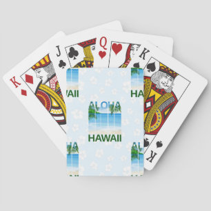 Baraja De Cartas Playa de Verano Aloha Hawaii