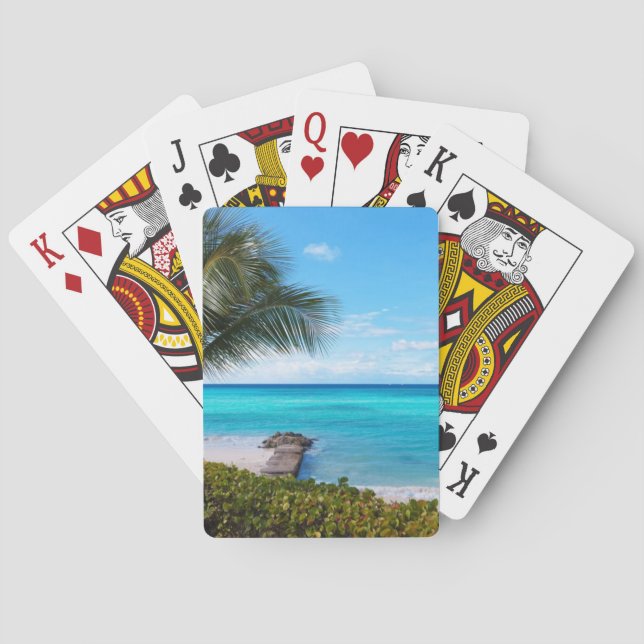 Baraja De Cartas Playa del Caribe (Reverso)