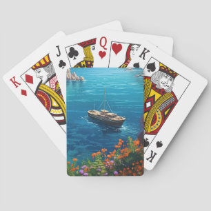 Baraja De Cartas Playa en Grecia