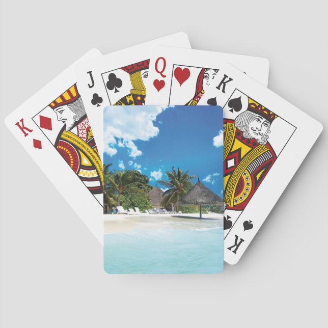 Baraja De Cartas Playa Exótica (Reverso)