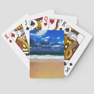 Baraja De Cartas Playa exótica nublada