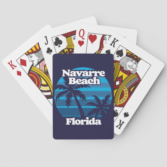 Baraja De Cartas Playa Navarre Florida (Reverso)
