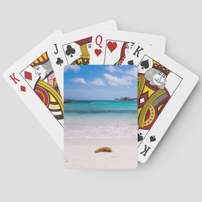 Baraja De Cartas Playa | Océano Atlántico | Bahamas (Reverso)