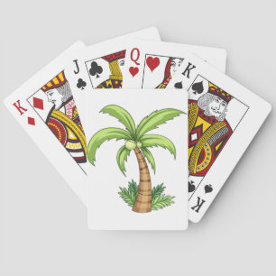 Baraja De Cartas Playa Tropical Palm Tree y Isla Vibes