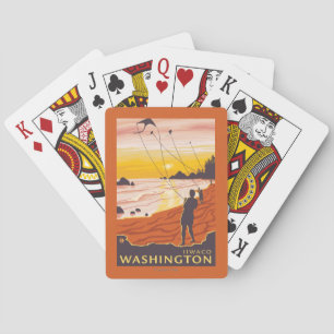 Baraja De Cartas Playa y cometas - Ilwaco, Washington