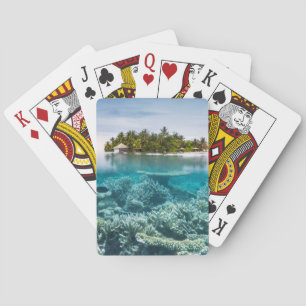 Baraja De Cartas Playas tropicales   Atolón Ari de Maldivas