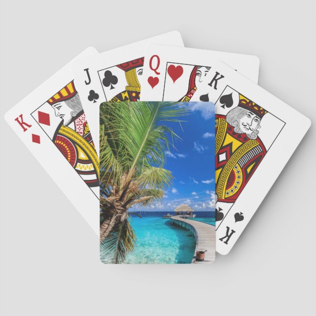 Baraja De Cartas Playas tropicales | Dusit Thani Maldives (Reverso)