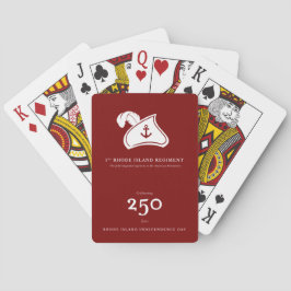 Baraja De Cartas Playing Cards — 1st Rhode Island Regiment