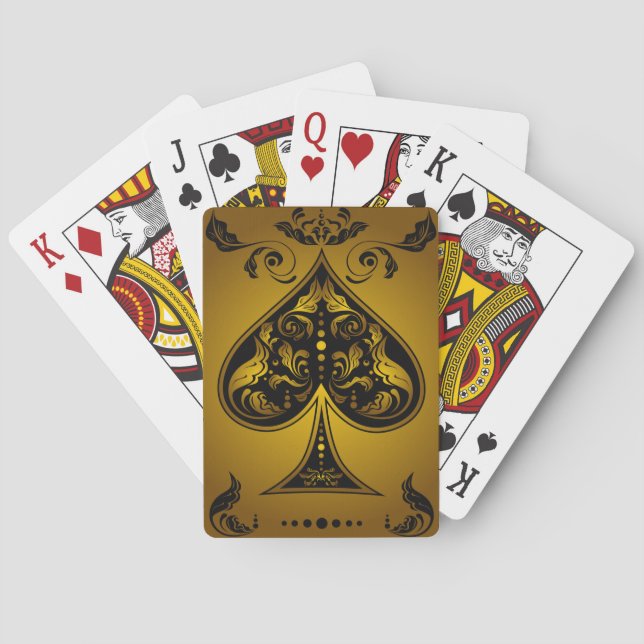Baraja De Cartas Playing Cards - Ace of Zazzle (Reverso)