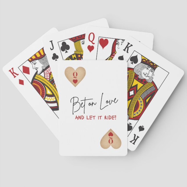 Baraja De Cartas Playing Cards - Bet on Love and Let it Ride! (Reverso)