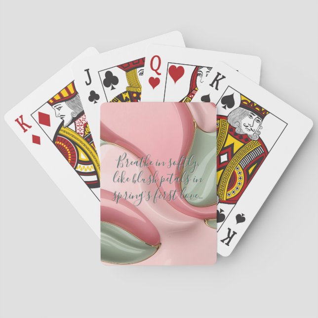 Baraja De Cartas Playing cards in stylish abstract graphic (Reverso)