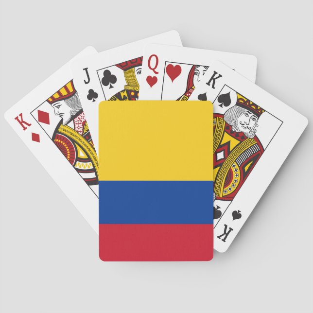 Baraja De Cartas Playing Cards with flag of Colombia (Reverso)