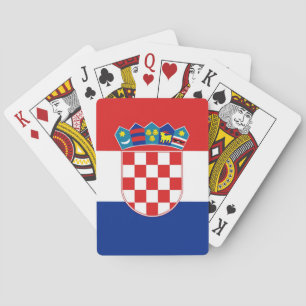 Baraja De Cartas Playing Cards with Flag of Croatia