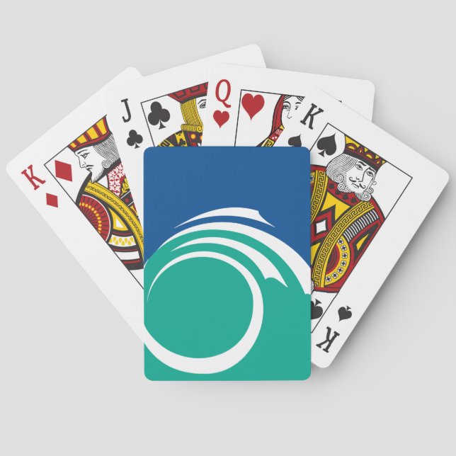 Baraja De Cartas Playing Cards with flag of Ottawa (Reverso)