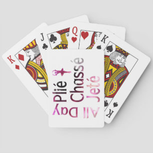 Baraja De Cartas Plie, Chasse, Jete Todo el Día ~ Diseño de Ballet