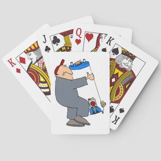 Baraja De Cartas Plomero Personalizado (Reverso)