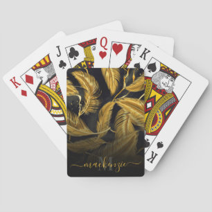 Baraja De Cartas Plumas de oro