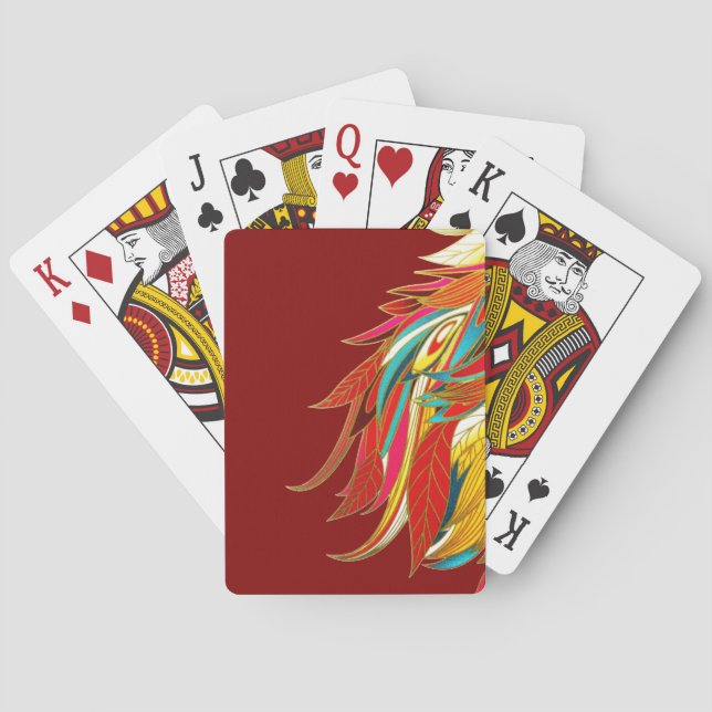 Baraja De Cartas Plumas exóticas (Reverso)
