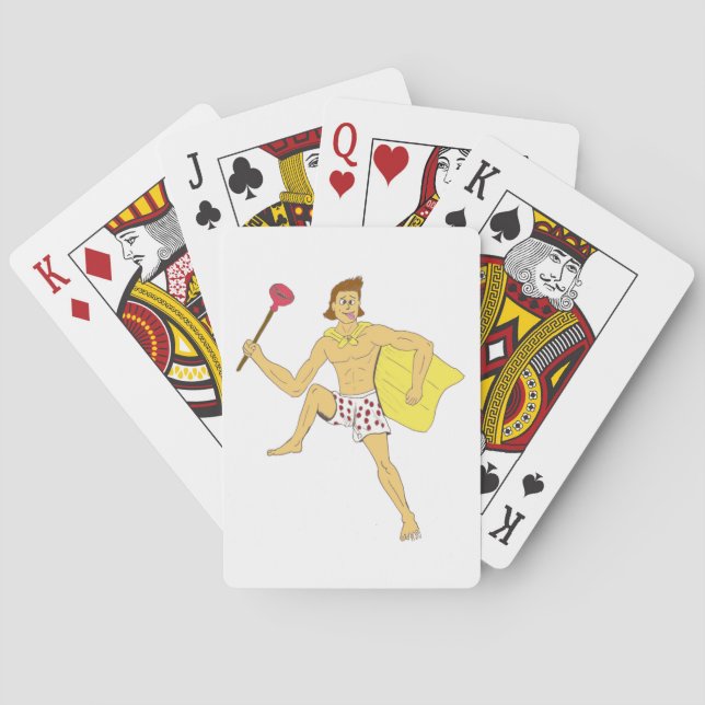 Baraja De Cartas plunger and underwear guy (Reverso)