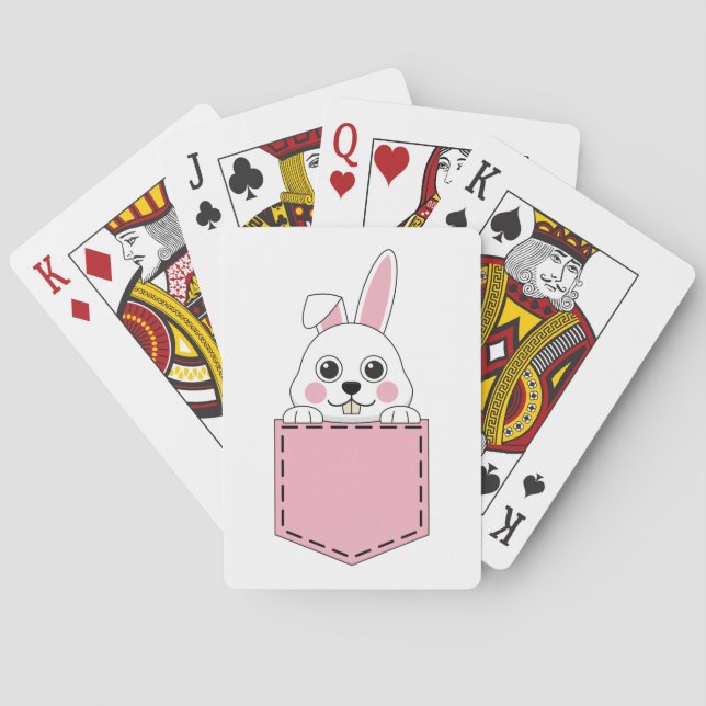 Baraja De Cartas Pocket Mascota Bunny (Reverso)