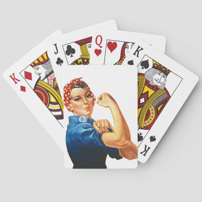 Baraja De Cartas Podemos lograrlo, Rosie the Riveter Women Power (Reverso)
