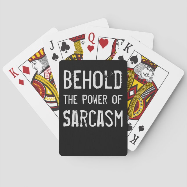 Baraja De Cartas Poder del sarcasmo (Reverso)