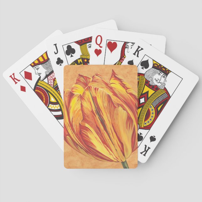 Baraja De Cartas Poder I del tulipán (Reverso)