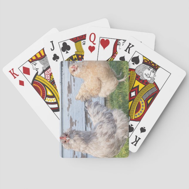 Baraja De Cartas Poker Cards – Two Chickens Cute Farm Play (Reverso)