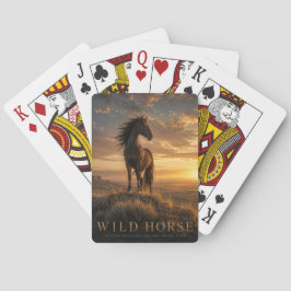 Baraja De Cartas Póker de ANIMALES de Pradera Occidental de Caballo