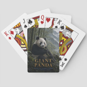 Baraja De Cartas Póker de ANIMALES del bosque de bambú del Panda Gi