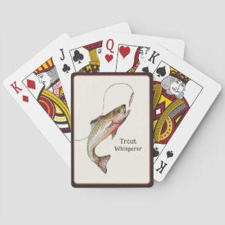 Baraja De Cartas Póker de pesca de trucha