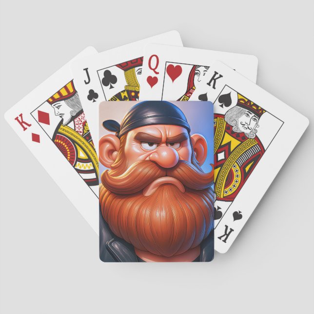 Baraja De Cartas Poker Deck Tough Face (Reverso)