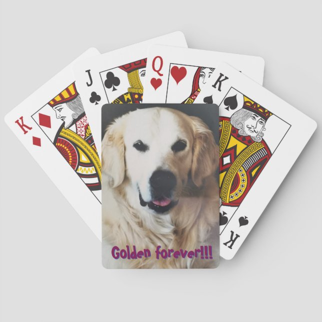 Baraja De Cartas Póker Golden Retriever (Reverso)